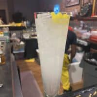 Citrus cocktail with lemon garnish at Do it a-Ginn Event Hall, perfect for parties and celebrations.